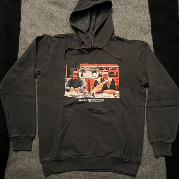DUMBGOOD x THE BIG LEBOWSKI "Mark It Zero" Pullover Hoodie MEDIUM NWT - Picture 1 of 9